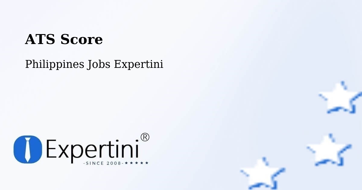 Resume ATS Score & Job Description Match Tool – Cardona - Philippines Jobs Expertini