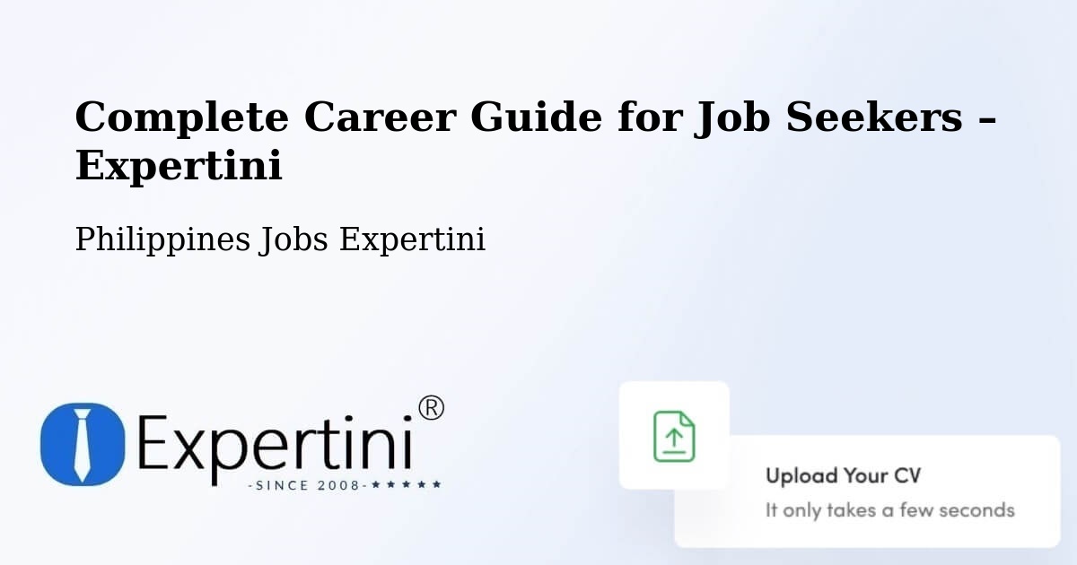 Career Guide for Job Seekers – Cardona - Cardona, Philippines Jobs Expertini