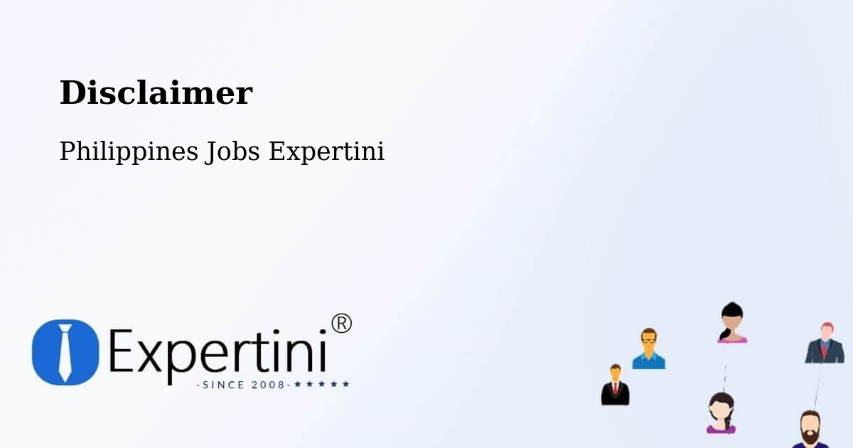 Disclaimer – Cardona - Philippines Jobs Expertini
